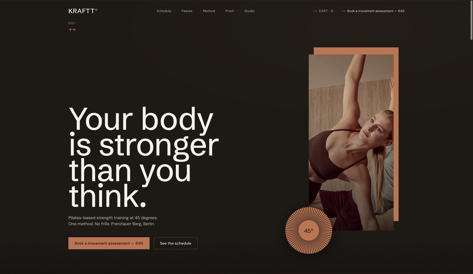 KRAFTT, homepage of the live studio site